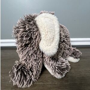 Simply Minky Plush Brown White Elephant Stuffed Animal Toy Kids